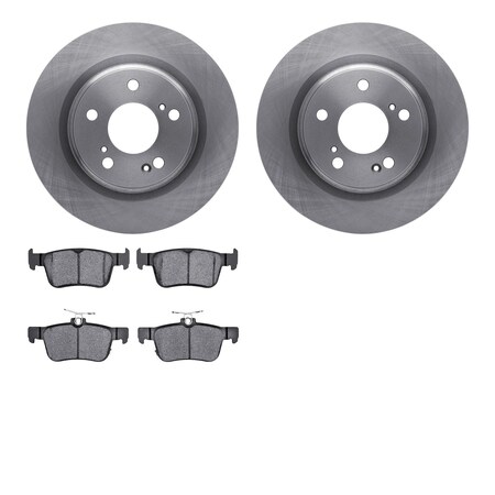 Dynamic Friction Company Rear Brake Rotors with 5000 Advanced Brake Pads 6502-59484